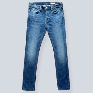 AllSaints Ione Cigarette Jeans Size 32 | Tailored Slim Fit, Medium Wash